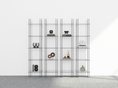 Bookshelf Storage Rack Decorative Rack Display Rack Bookshelf Shelf 3d model