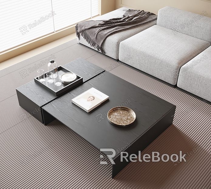 Modern coffee table model