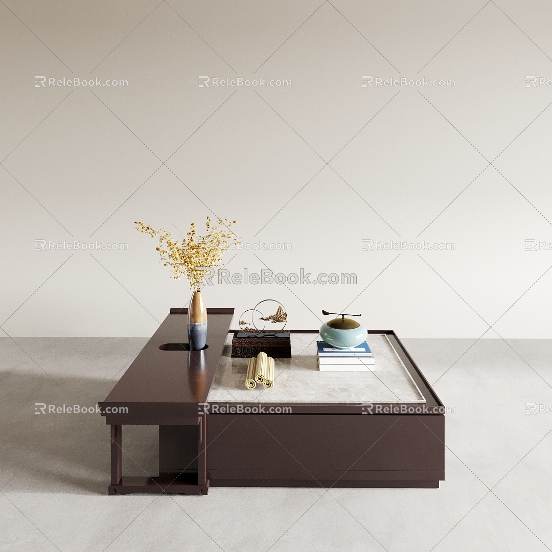 Coffee Table Square Table Low Table Square Table Low Cabinet Table Table 3d model