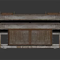 Industrial Equipment With Layered Metal Structure And Rustic Grille Panels Design
