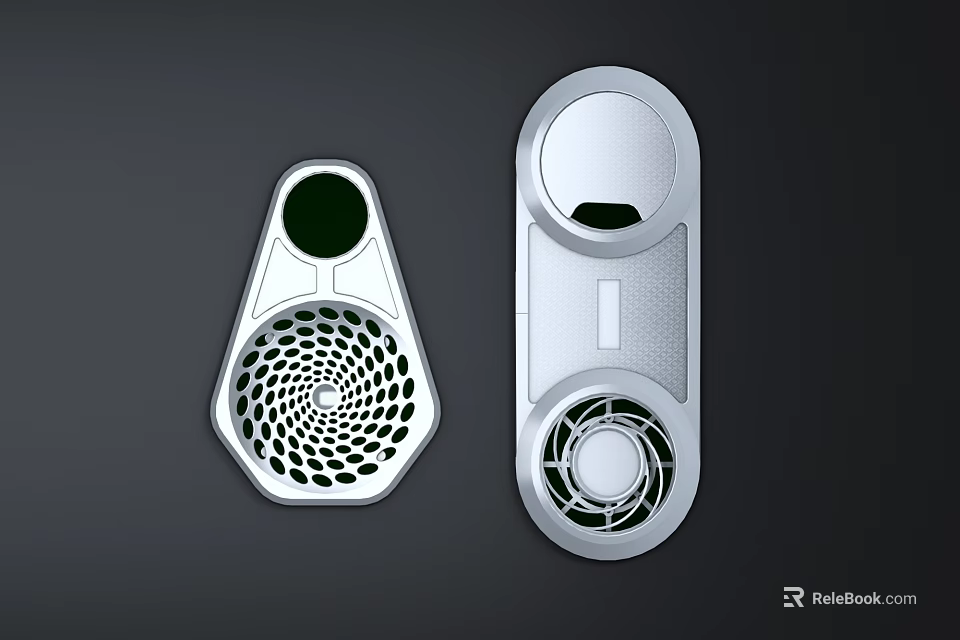 Modern Wall Lights With Contemporary Circular Design Metallic Finish And Geometric Patterns 3d model 