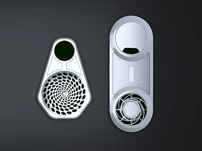 Modern Wall Lights With Contemporary Circular Design Metallic Finish And Geometric Patterns 3d model