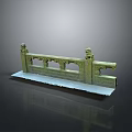 Traditional Ornate Railing Model With Lion Head Carvings And Patterns