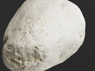 White Natural Stone With Rough Surface And Natural Textured Details For Home Decor 3d model