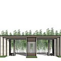Modern Gate 3d model