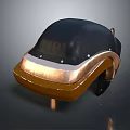 Black Copper Brown Helmet With Unique Design And Metal Accents