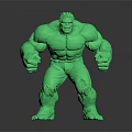 Green Muscular Hulk Action Figure In Dynamic Standing Pose For Collectors