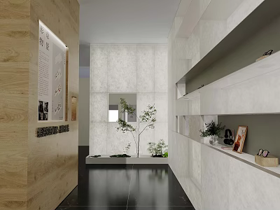 Modern Specialty Store Interior With Stylish Display Shelves And Elegant Lighting Design 3d model