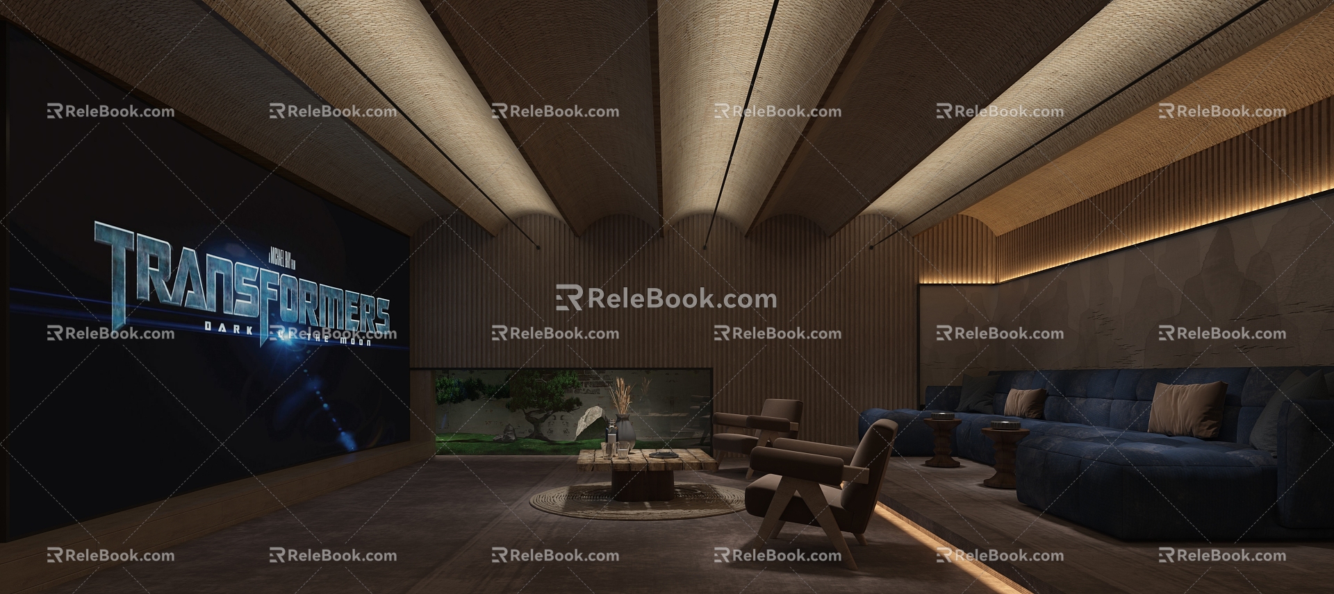 Audio-visual room Audio-visual room Projection room 3d model