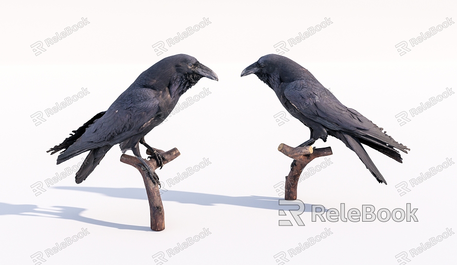 Modern Crow Birds model