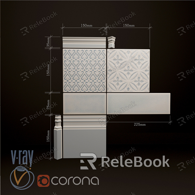 Modern Tile Kitchen Tile Patchwork Combo model