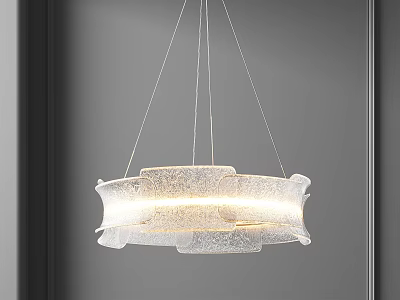 Modern Chandelier Design With Glass Shade For Contemporary Interior Ceiling Lighting 3d model