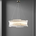 Modern Chandelier Design With Glass Shade For Contemporary Interior Ceiling Lighting