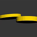 Bright Yellow Lemon Slices Showing Fresh Texture And Shiny Reflection On Black Background