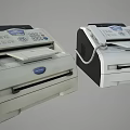 Modern Office Appliances Desktop Fax Machines With Phone And Control Panel Design