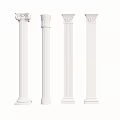 French Roman Column Component Column 3d model