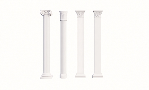 French Roman Column Component Column 3d model