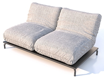 Lazy Sofa Living Room Sofa Double Sofa 3d model