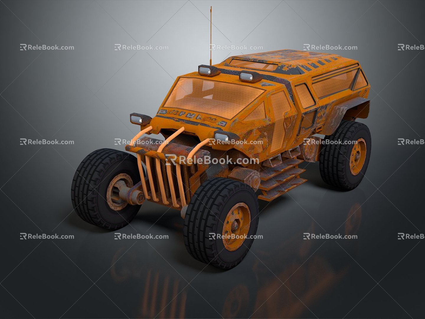 Bulletproof Car Armed Jeep Armed Car Armed Bulletproof Car Military Jeep Off-road Jeep Humvee 3d model