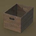 Rustic Wooden Storage Cabinet With Handles Natural Wood Texture And Square Design