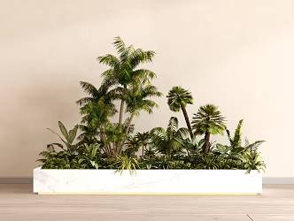 Modern Plant Combination Flower Box Bonsai 3d model