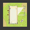 Delicious Outdoor Picnic Food Setup Near Camper Van With Green Grass And Flowers