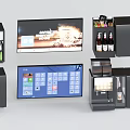 Smart Machines With Display Screens For Self Service Beverages And Stationery