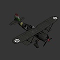 biplane 3d model