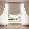 universal curtain gauze curtain hanging curtain cloth curtain 3d model