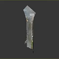 Unique 3D Artistic Model Featuring Street Scene Colorful Buildings And White Decorative Parts
