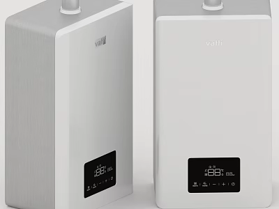 Two Modern White Vatti Kitchen Appliances With Digital Display And Sleek Design 3d model