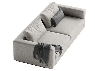 Modern double sofa 3d model