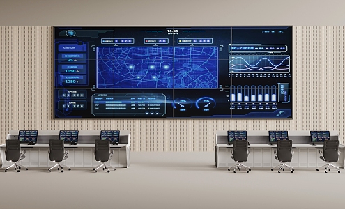 Command Control Room 3d model