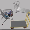 Different Types of Shopping Trolleys and Transport Carts for Logistics Use