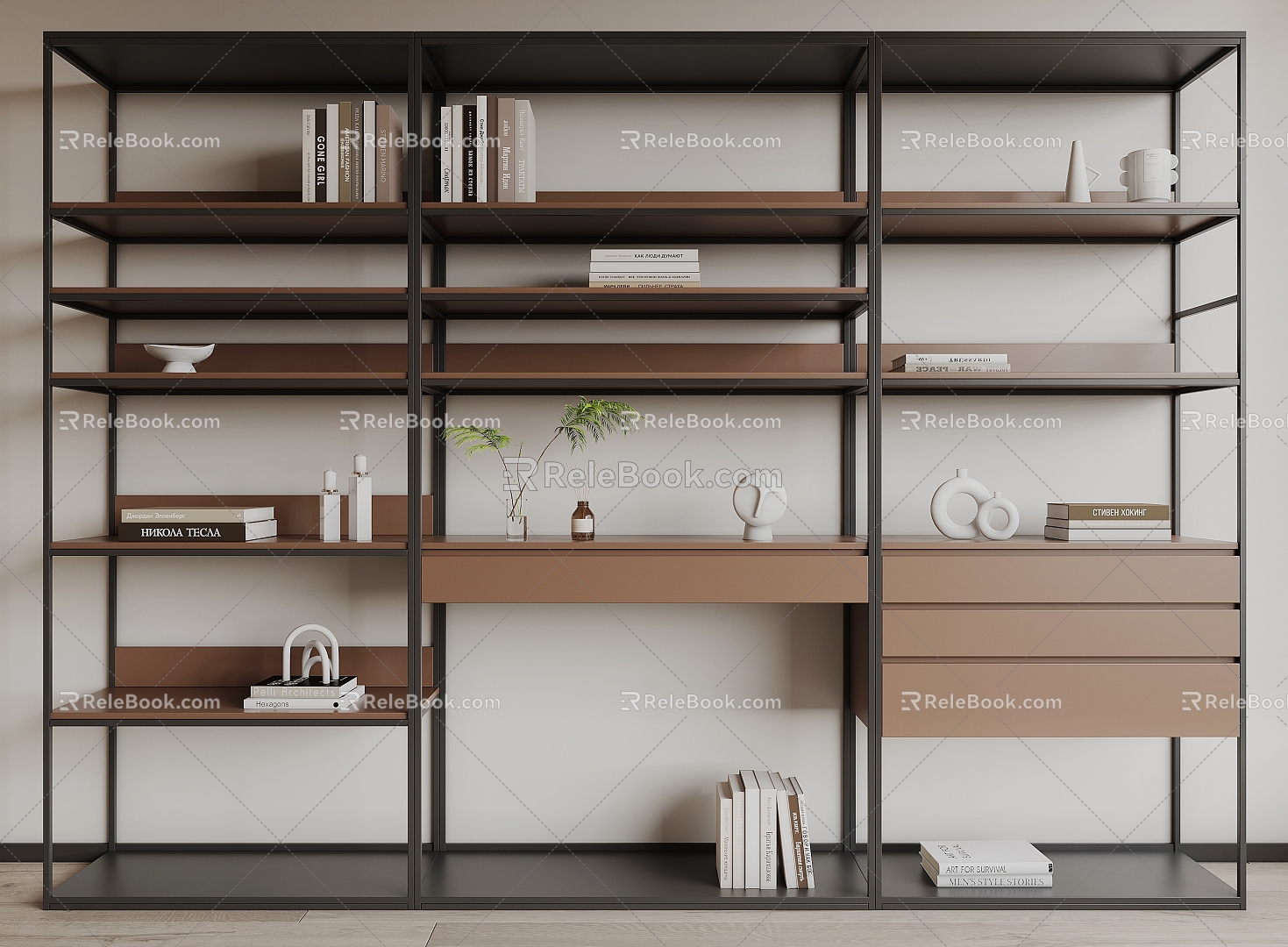 Bookshelf 3d model