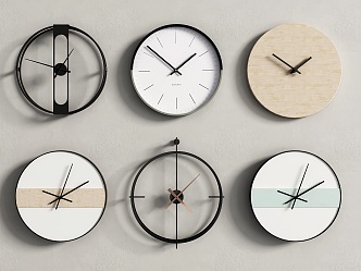 Modern clock wall clock 3d model