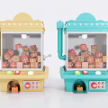 Colorful Kids Amusement Claw Machines With Gift Boxes And Control Levers