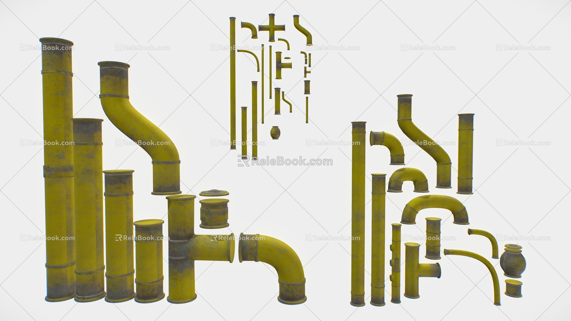 Pipe water pipe steel pipe sewer pipe iron pipe 3d model