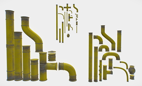 Pipe water pipe steel pipe sewer pipe iron pipe 3d model