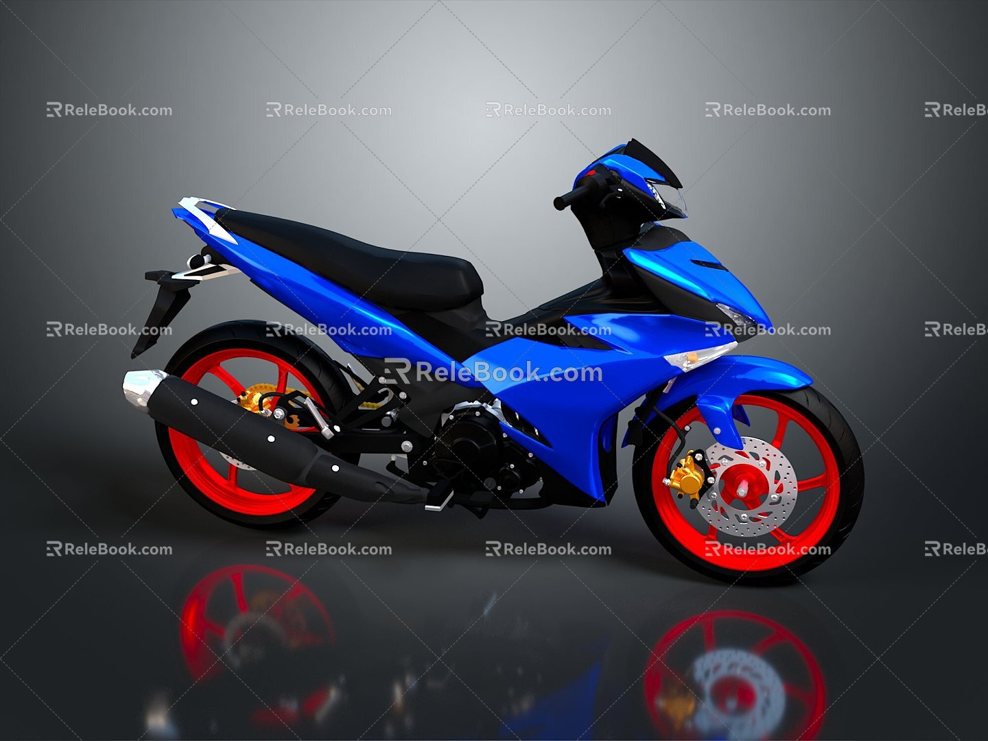 Motorcycle two-wheeled motorcycle off-road motorcycle road race motorcycle motor vehicle transport 3d model