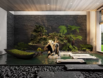 New Chinese Garden Landscape 3d model