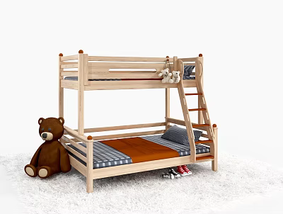 Bunk bed for children 3d model