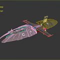 Advanced Astronautical Spacecraft Design with Streamlined Structure and Aerodynamic Wings