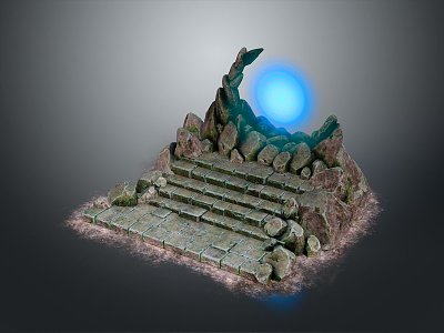 Ancient Door Portal Ancient Door Crossing Door Space-Time Door Science Fiction Door Loop Door Ring Science Fiction Ring 3d model