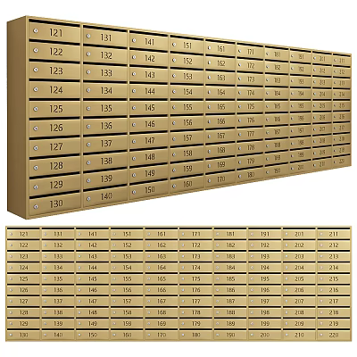 Modern Mailbox Public Mailbox Locker Public Express Cabinet 3d model