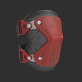 Red And Black Protective Clothing With Metal Buckles And Adjustable Straps Design