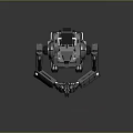 Futuristic Detailed Humanoid Metal Robot Character With Mechanical Body Design