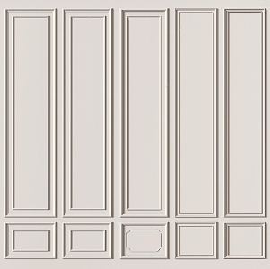 Wall panel line background wall 3d model