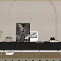Sleek Dark Brown TV Stand With Slim Metal Legs For Cozy Minimalist Living Room Decor