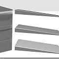 Durable Stainless Steel Hardware Tools Floating Shelves for Home Wall Mounting Storage